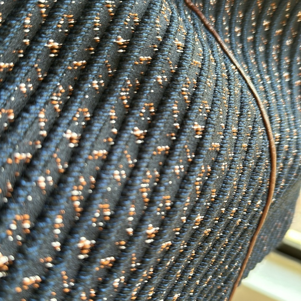 THEORY Calvino W. Heighten Mixed-Media Dress in Tweed and Leather size 8 - Picture 4 of 10